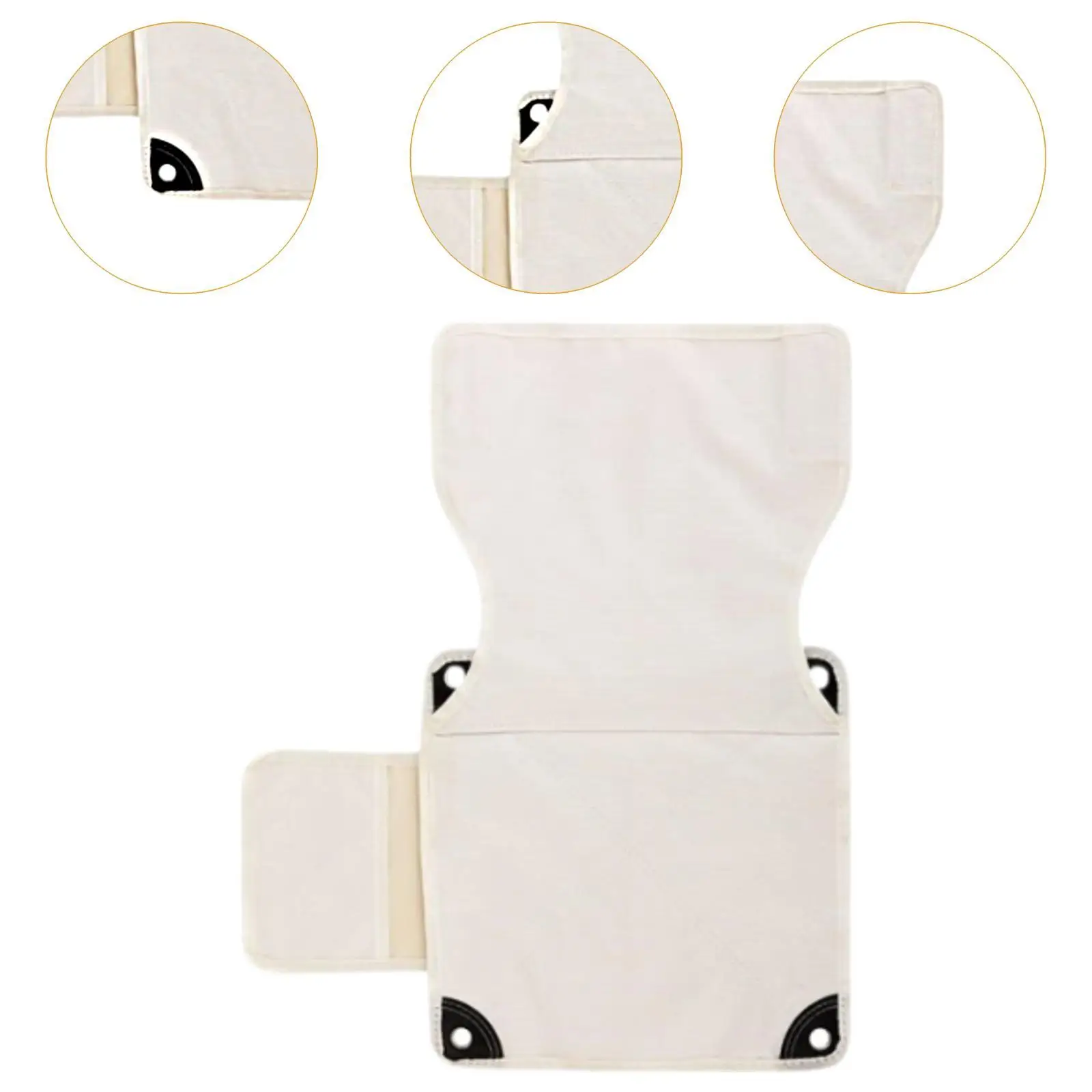 Folding Chair Replacement Fabric Outdoor Breathable with Side Pocket Seat Top Replaces for Patio Lawn Garden Camp Chair Beach - Image 5