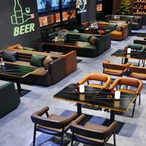 Cafe, Bar, Lounge Table And Chair Set, Milk Tea Shop, Western , Barbecue , Music Restaurant, Tavern Booth So