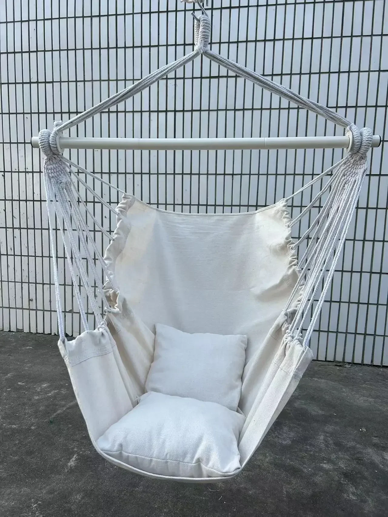 1pc Leisure Fabric Hammock Chair Outdoor Swing Chair Hammock Dormitory Hammock Chair Anti Rollover Hammock With Storage Bag - Image 3