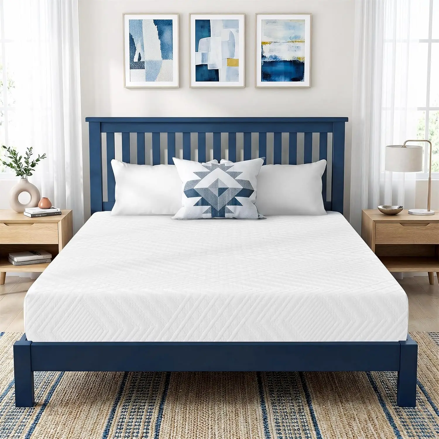 8 Inch Full Mattress, Memory Foam with Cooling Gel, Medium Firm Support, CertiPUR-US Certified