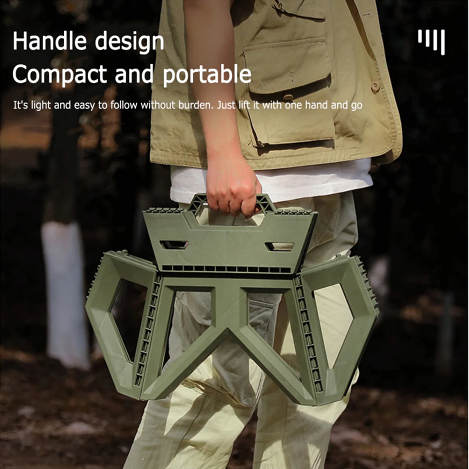 Outdoor Small Stool Portable Folding Stool High Load Bearing Durable Small Chair Fishing Stool Beach Stool Camping Stool - Image 6
