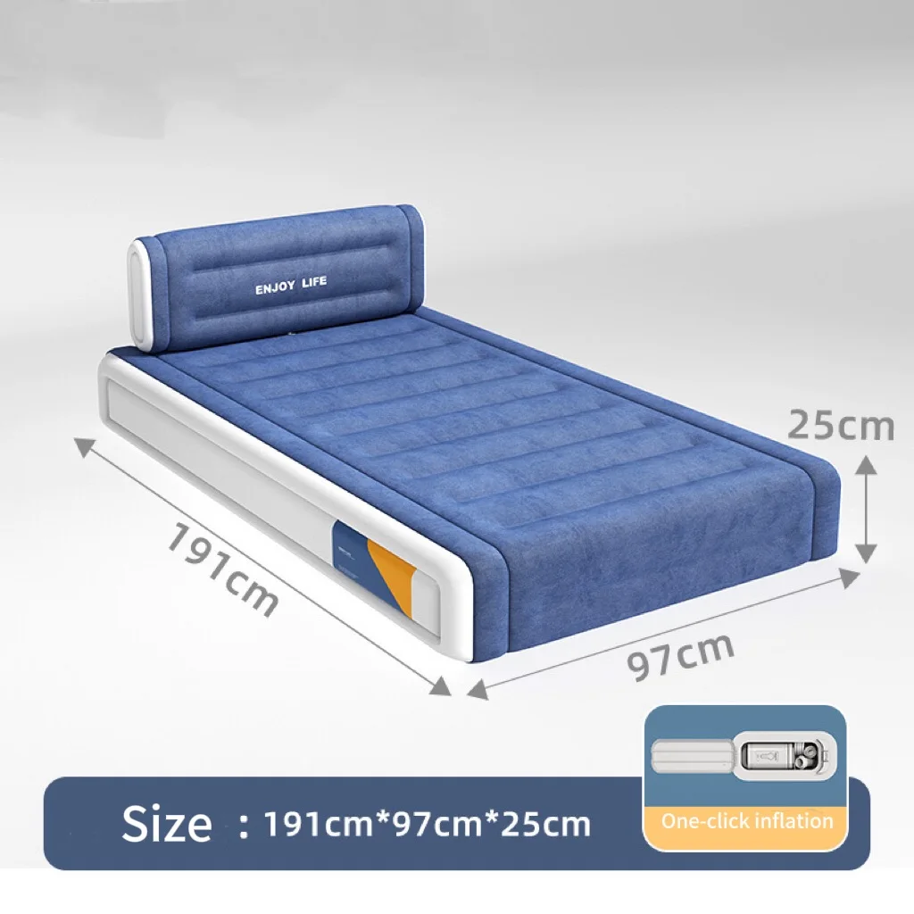 Modern Full-Size Inflatable Air Mattress Built-in Pump Convertible Blow-Up Airbed For Home Hospital Outdoor Park/Camping Use - Image 3