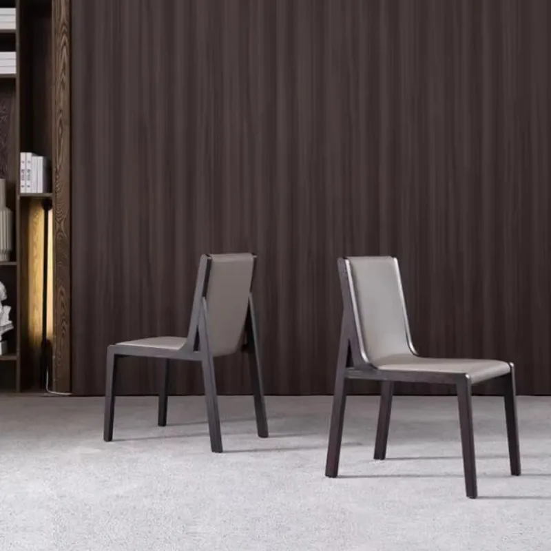 Solid Wooden Home Furniture Modern Restaurant Set Contemporary Bar Chair for Dining Room - Image 3