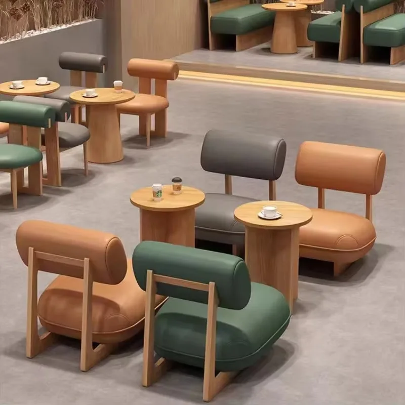 Modern Restaurant Furniture Wood Frame Dining Table and Chair Set for Cafe Bar Hotel Restaurant