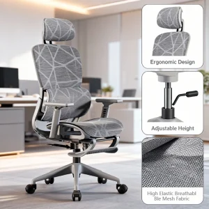Ergonomic Office Chair Adjustable Relax Gaming Chair Computer Study Long Sitting Wheels Furgle Fauteuil Rose Office Furniture