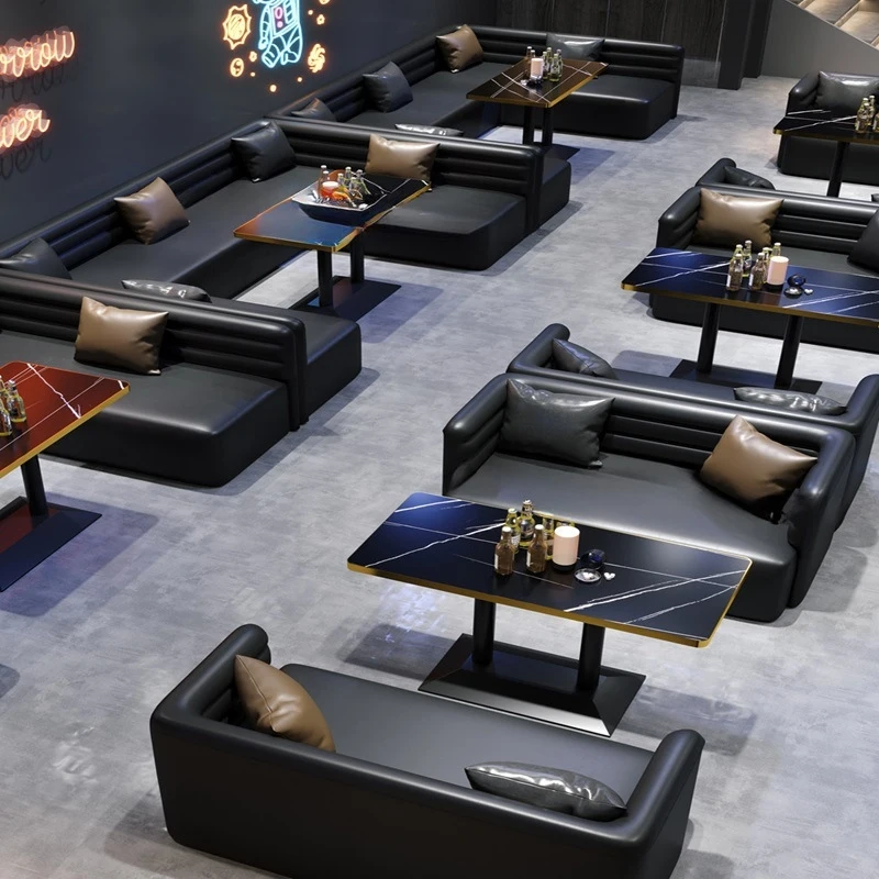 Cafe, Bar, Lounge Table And Chair Set, Milk Tea Shop, Western , Barbecue , Music Restaurant, Tavern Booth So - Image 4