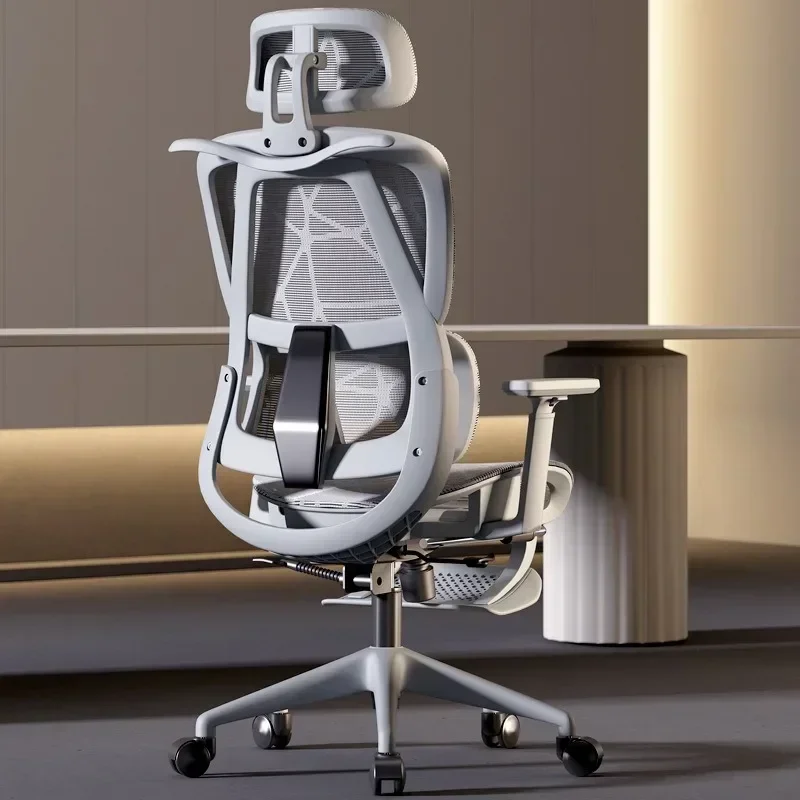 Ergonomic Office Chair Adjustable Relax Gaming Chair Computer Study Long Sitting Wheels Furgle Fauteuil Rose Office Furniture - Image 2