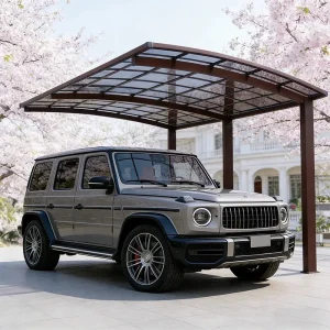 Waterproof Impact Resistant Car Carport For Country House Auto Garage Canopy For Car Ruggedized Premium Aluminum Alloy Outdoor