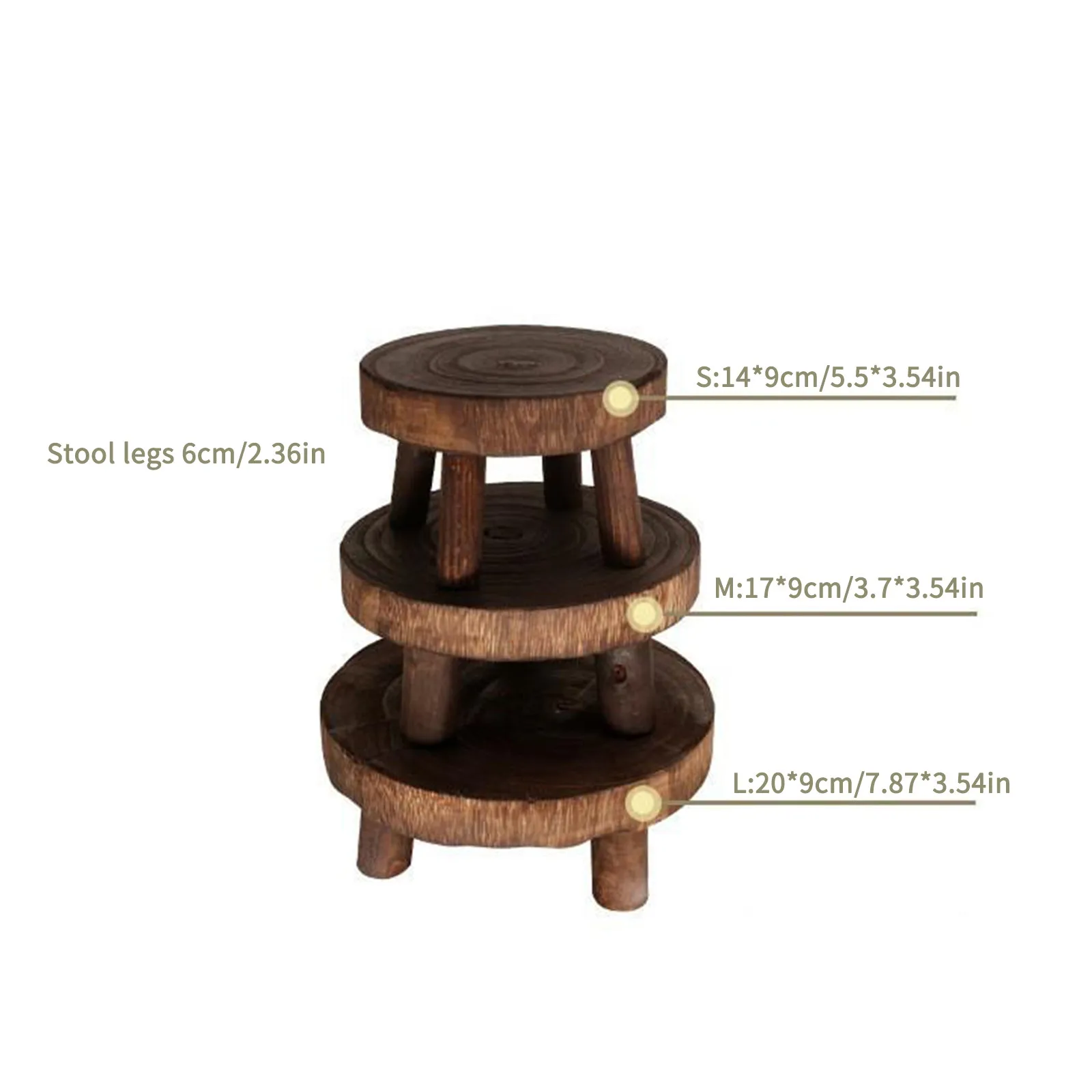 Creative Wooden Plant Storage Holder Green Durable Plant Holder Display Succulent Flower Pot Holder Home Garden Patio Decor - Image 2