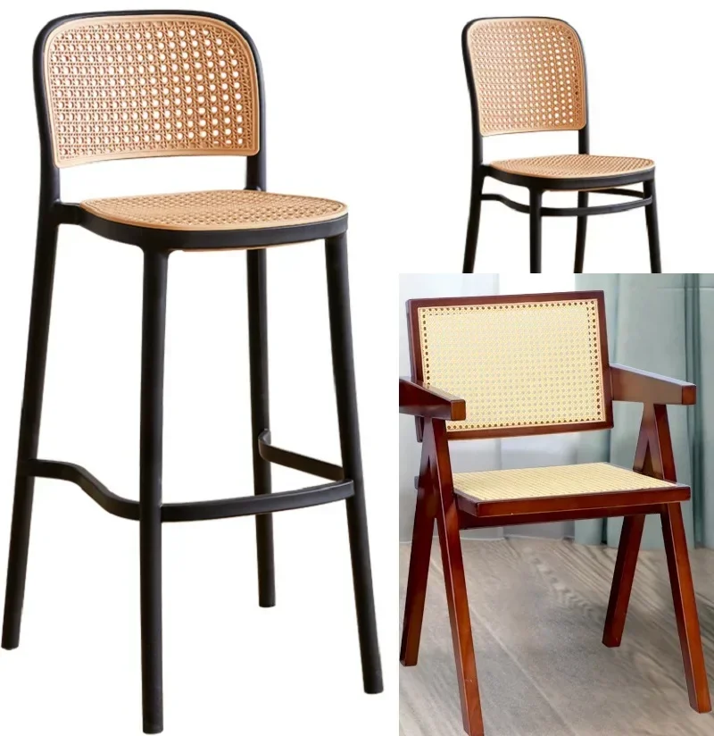40-55cm Width 0.6-2 Meters Length Plastic Rattan Cane Webbing Roll Wicker Sheet Outdoor Chair Table Furniture Repair Material - Image 6