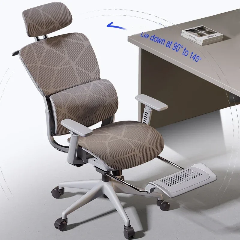 Ergonomic Office Chair Adjustable Relax Gaming Chair Computer Study Long Sitting Wheels Furgle Fauteuil Rose Office Furniture - Image 3