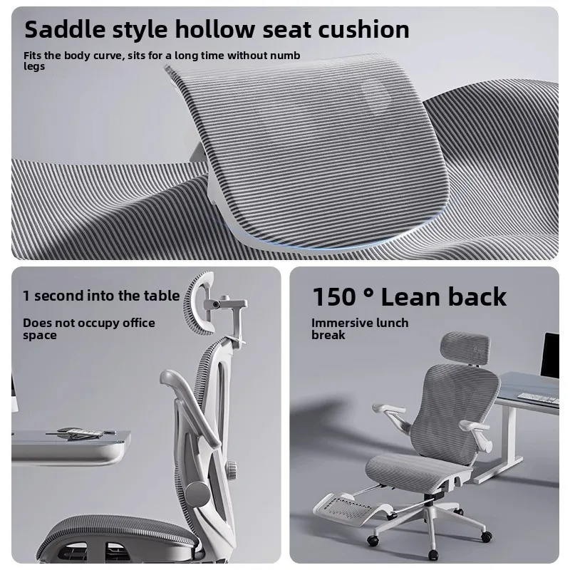 Adjustable Comfortable Ergonomic Chair Computer Chair Sedentary Not Tired Backrest Headrest Silla Gamer Office Furniture - Image 3